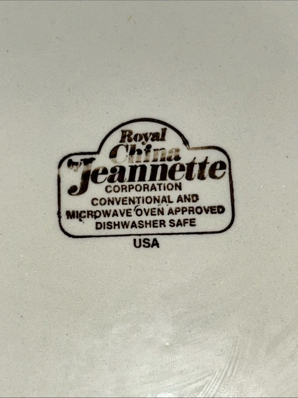 1983 Royal China Jeannette Country Ceramic Harvest cherry pie recipe plate
